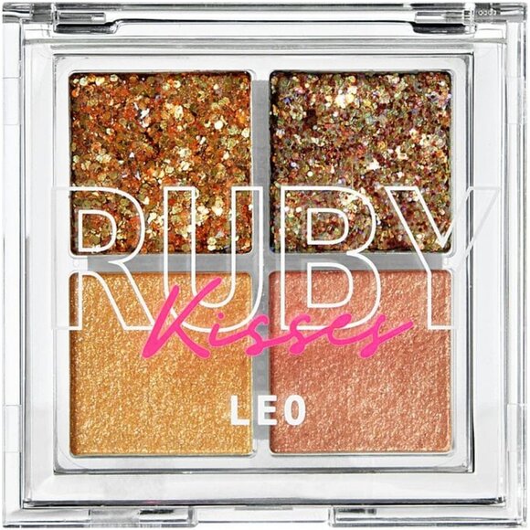 Ruby Kiss Glitter Gem Eye Shadow Palette #GGP01 Leo Eyeshadow Palette - Picture 1 of 12